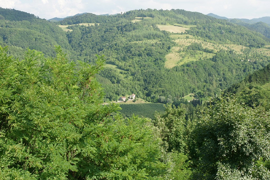 La Chiesina, the Chapel, in Tredozio, this house with swimming pool and garden, for two people, is available for holiday rental in Emilia Romagna at the border with Tuscany. 